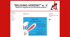 Desktop Screenshot of bildung-vereint.de