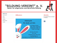 Tablet Screenshot of bildung-vereint.de